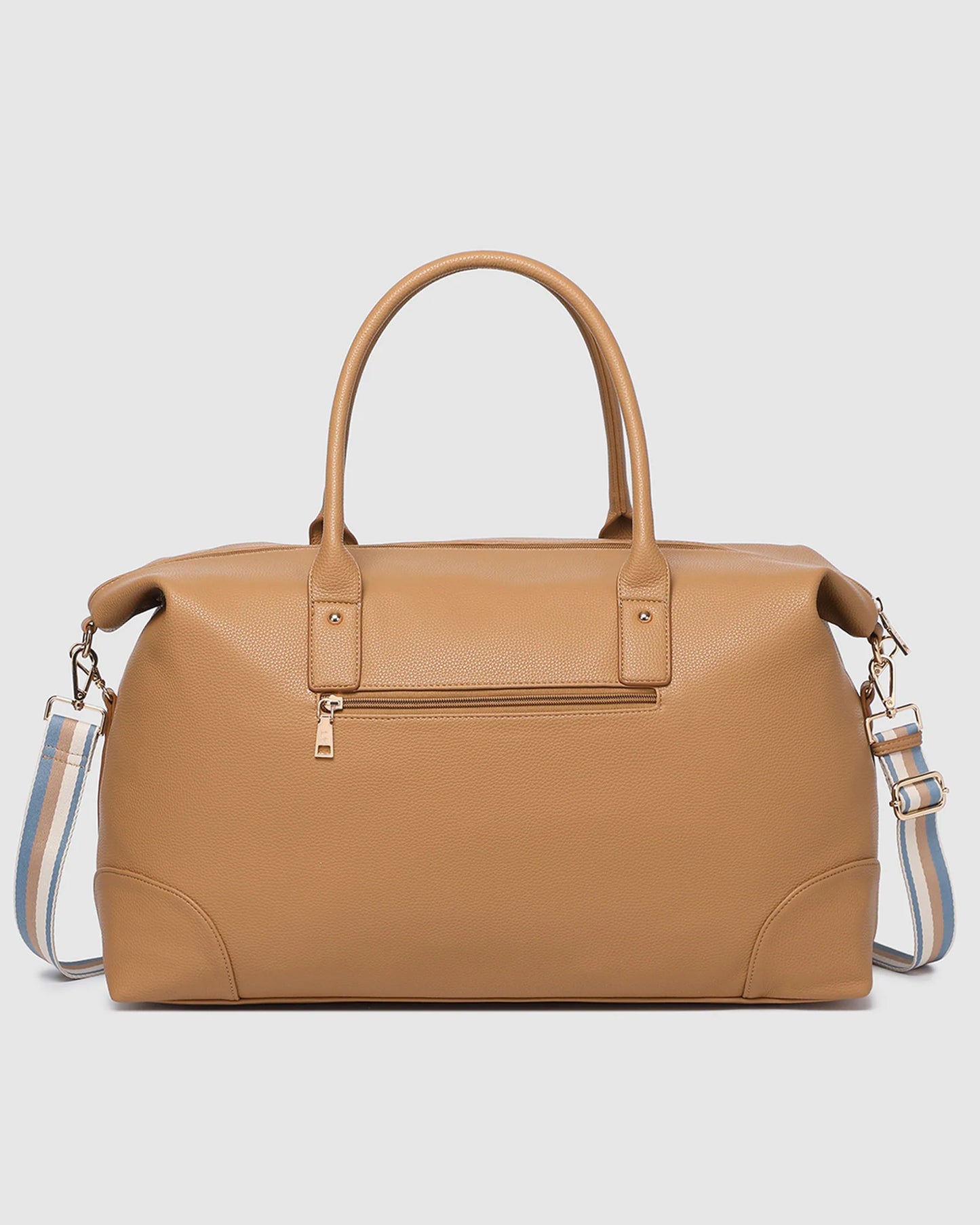 Louenhide Alexis Stripe Weekender Travel Bag - Camel Stripe