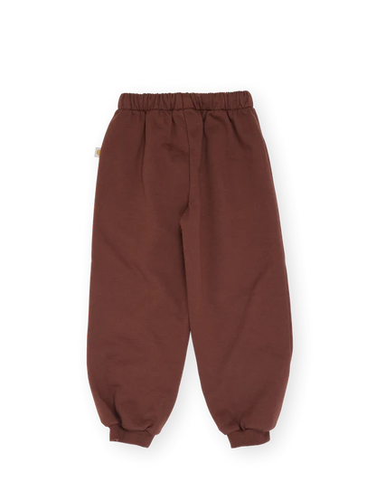Comfy Chestnut Embroidered Sweatpants