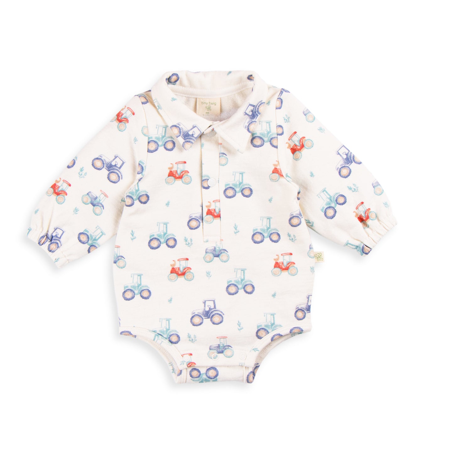 Harvest Time Long Sleeve Polo Bodysuit