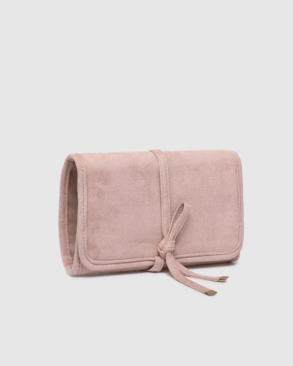 Louenhide Carla Suedette Jewellery Sleeve - Pale Pink