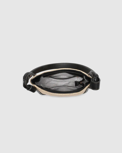 Louenhide Clare Shoulder Bag - Raffia Black