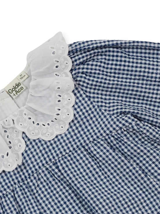 Goldie + Ace Gingham Collared Dress