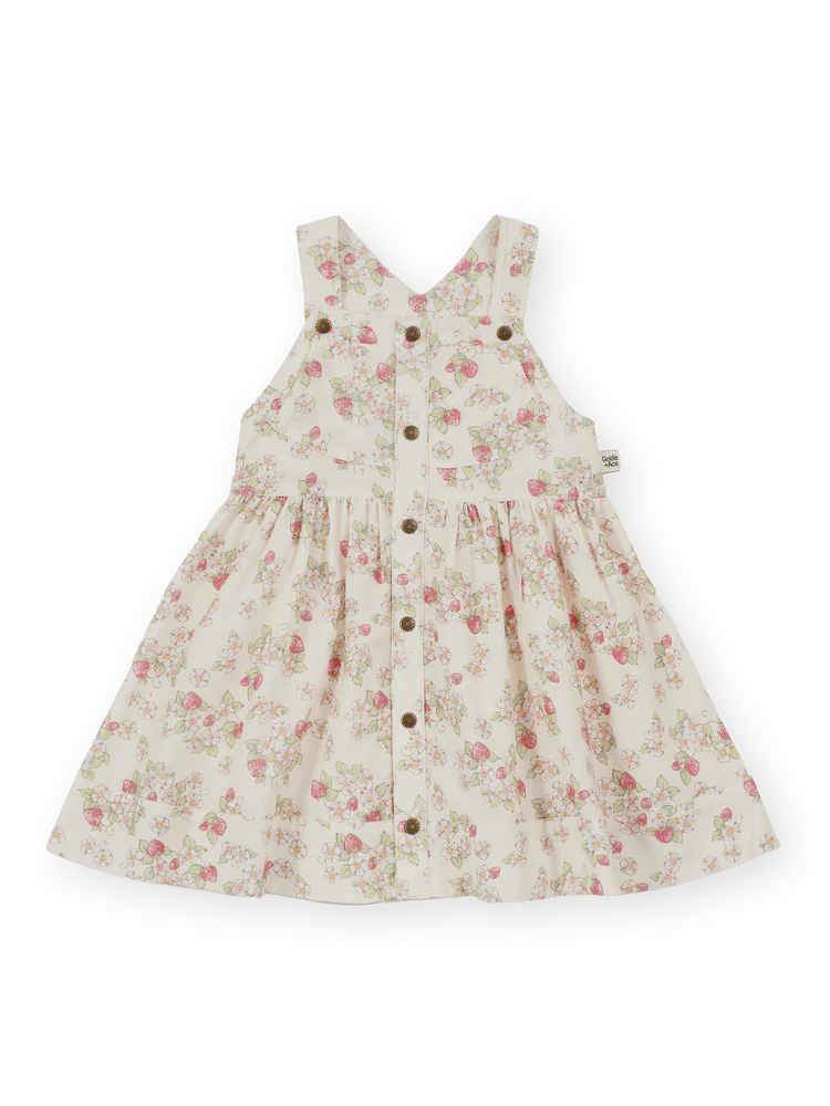 Strawberry Fields Pinafore Dress