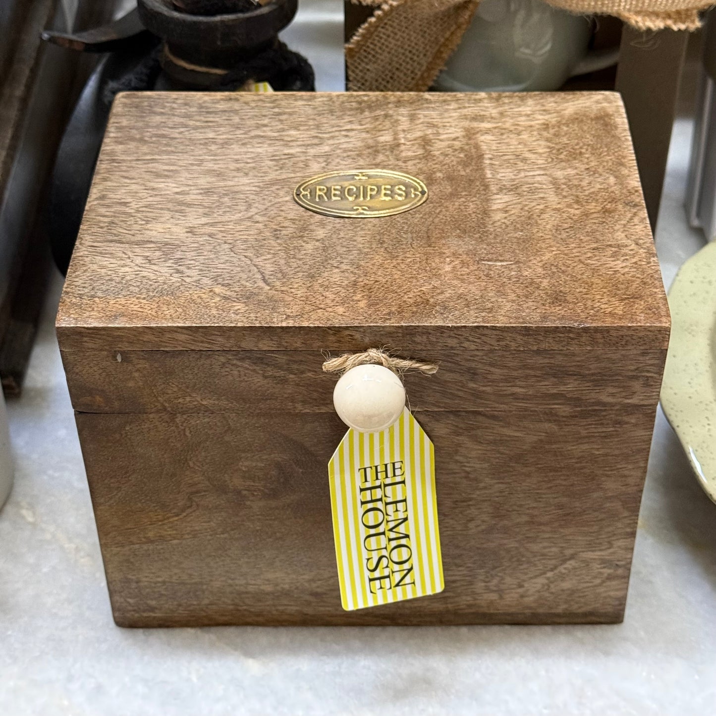 Wooden Recipe Box