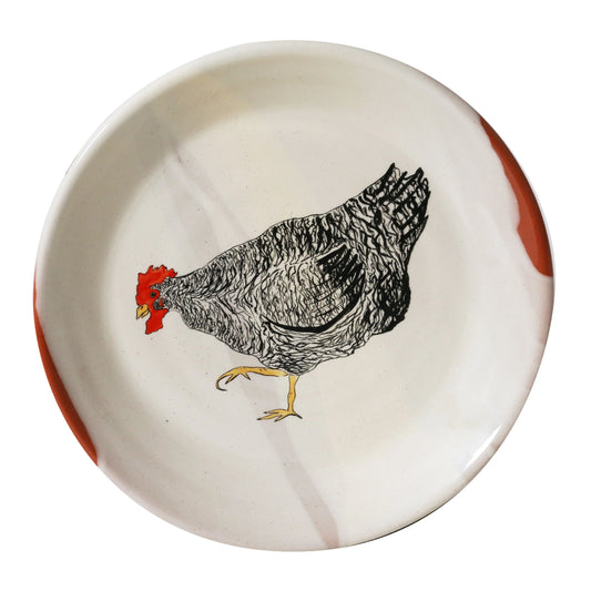 Emogen's Chickens Mabel Plate 17cm