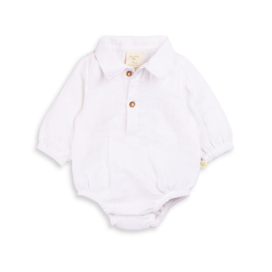Snow White Long Sleeve Polo Bodysuit
