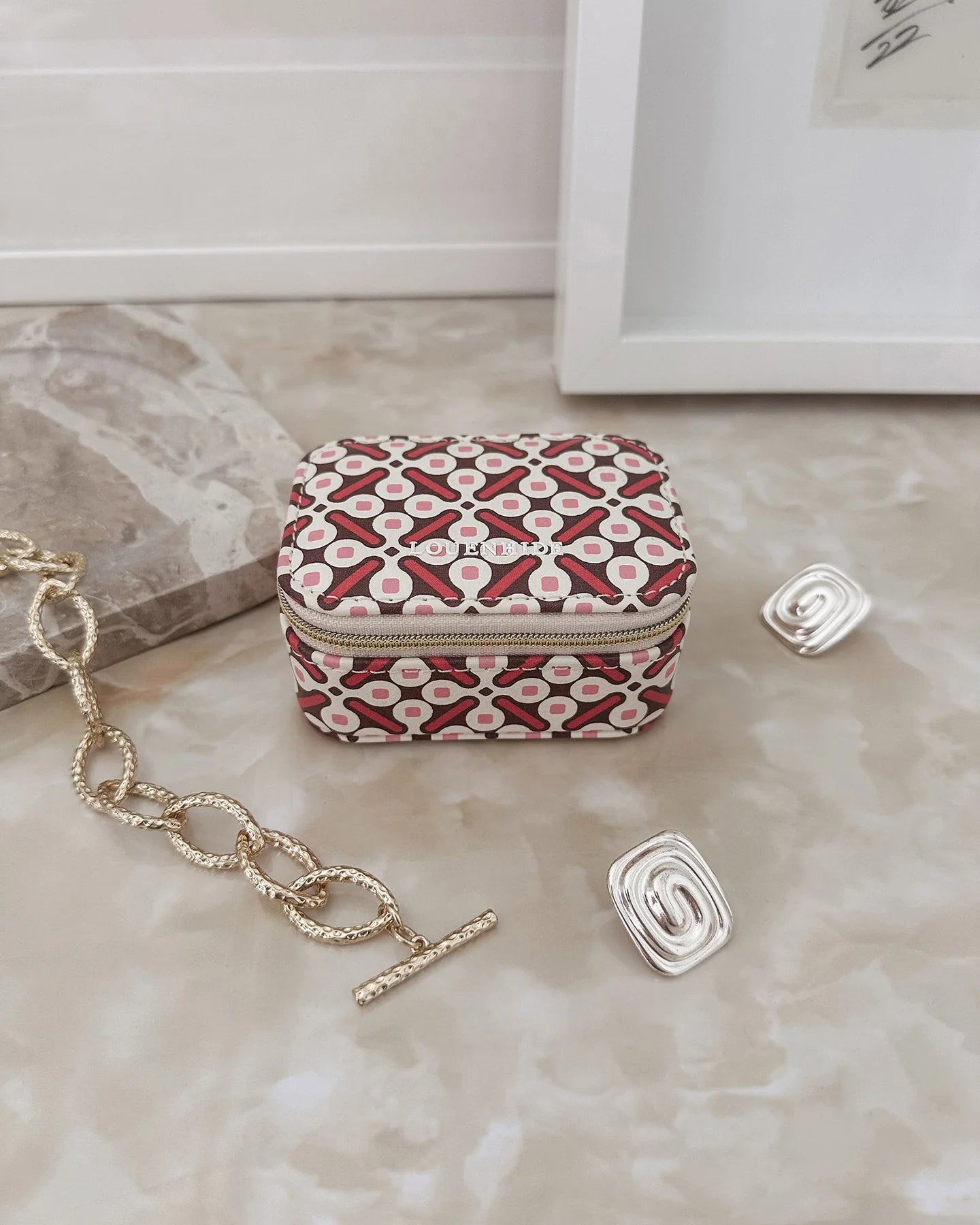 Louenhide Suzie Jewellery Box - Retro Pink
