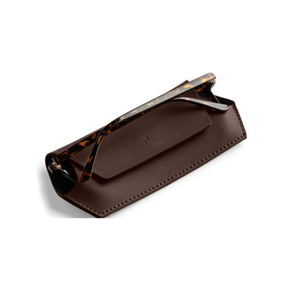 Fox & Leo Slimline Glasses Case - Chocolate