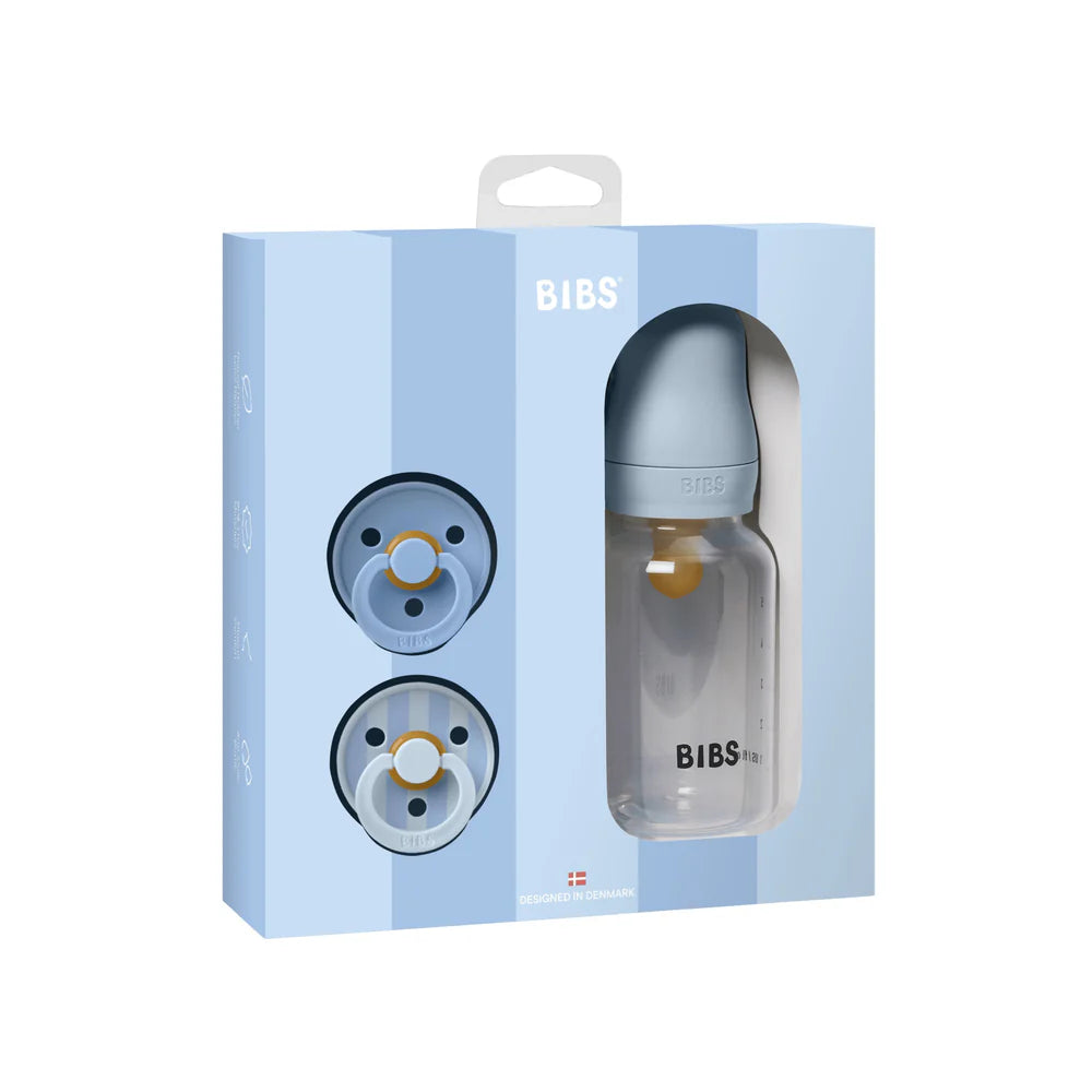 BIBS Gift Set, Baby Sprinkle - Baby Blue