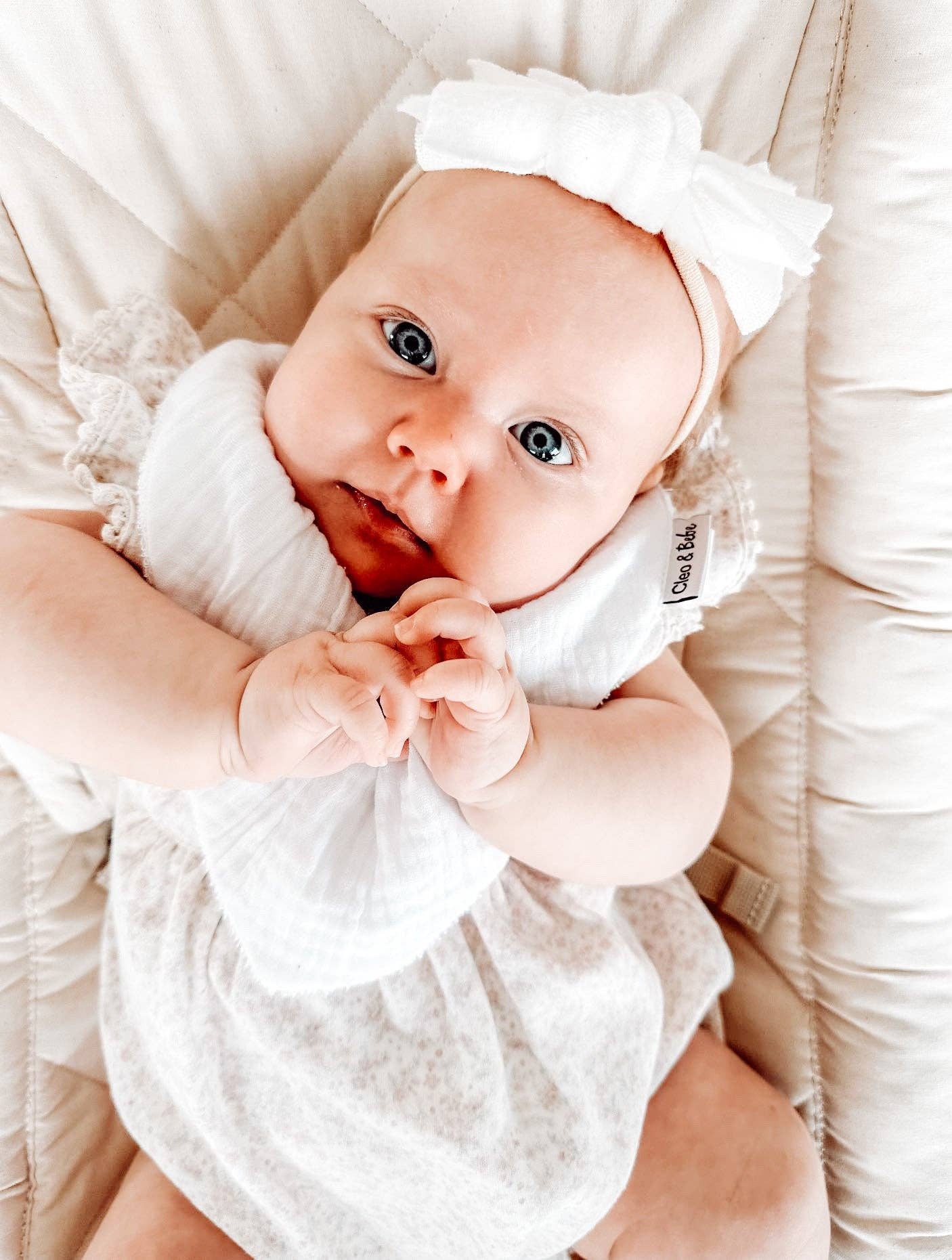 Snow White - Waterproof Bandana Bib