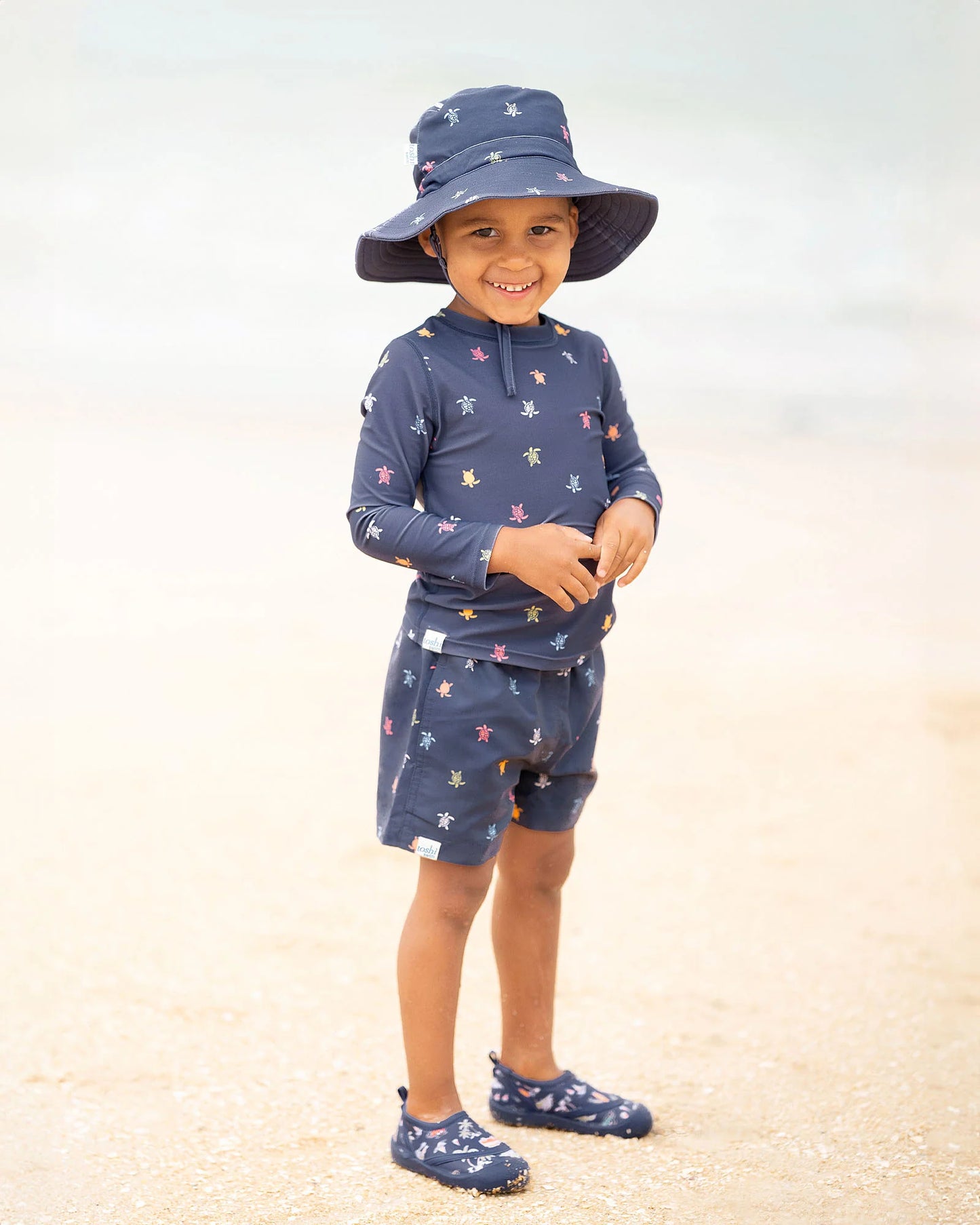 Toshi Swim Kids Board Shorts Classic- Turtle Island