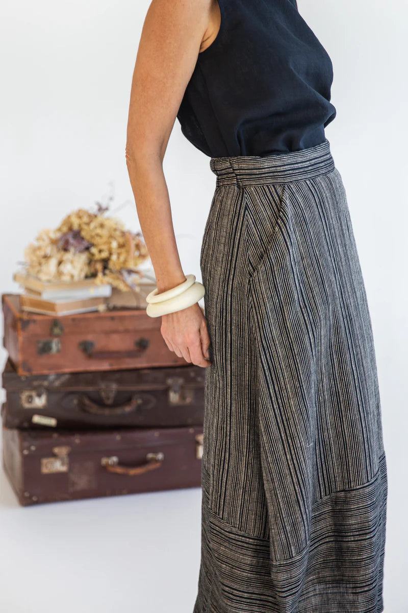 Eva's Sunday Eadie Skirt - Raven Stripe