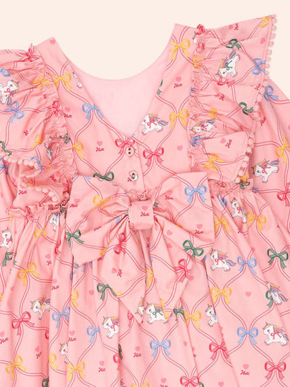 Huxbaby Unicorn Bow Dress