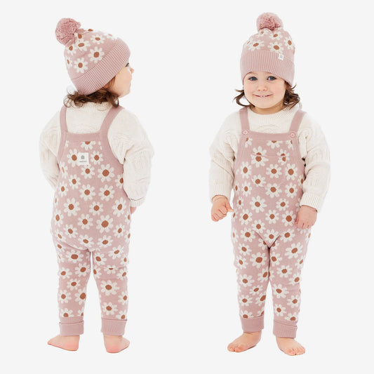 Kyndbaby Jacquard Knit Overall - Paper Daisy