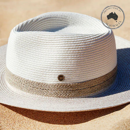 Parsley Bay Fedora - Ivory/Camel