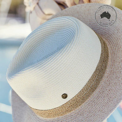 Parsley Bay Fedora - Ivory/Camel