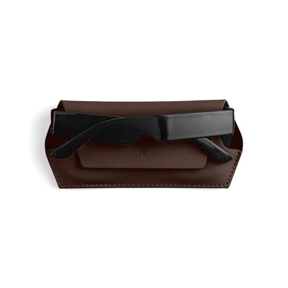 Fox & Leo Slimline Glasses Case - Chocolate
