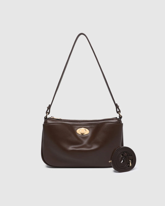 Louenhide Greta Shoulder Bag - Chocolate