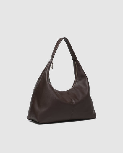 Louenhide Valentina Slouch Shoulder Bag - Chocolate