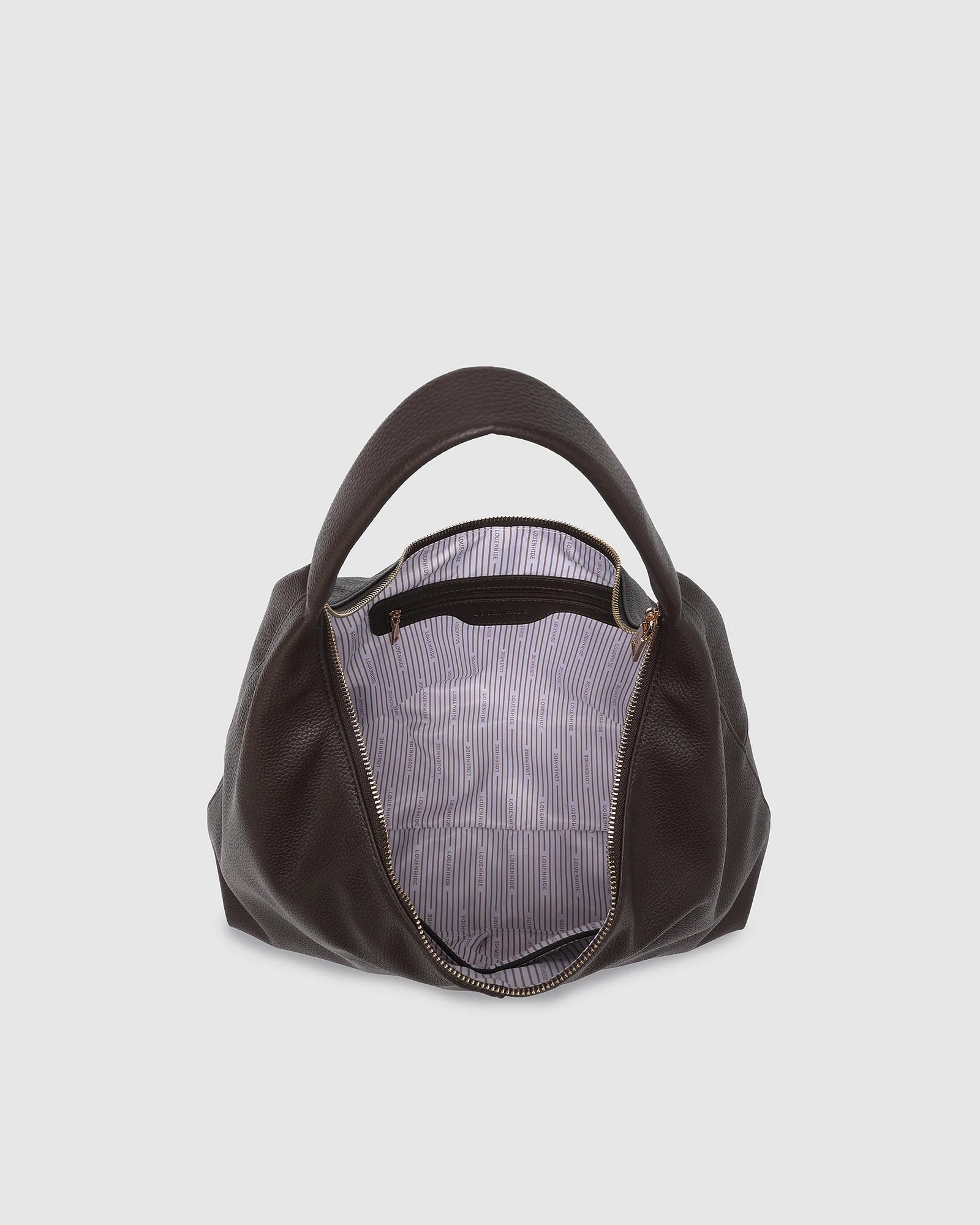 Louenhide Valentina Slouch Shoulder Bag - Chocolate