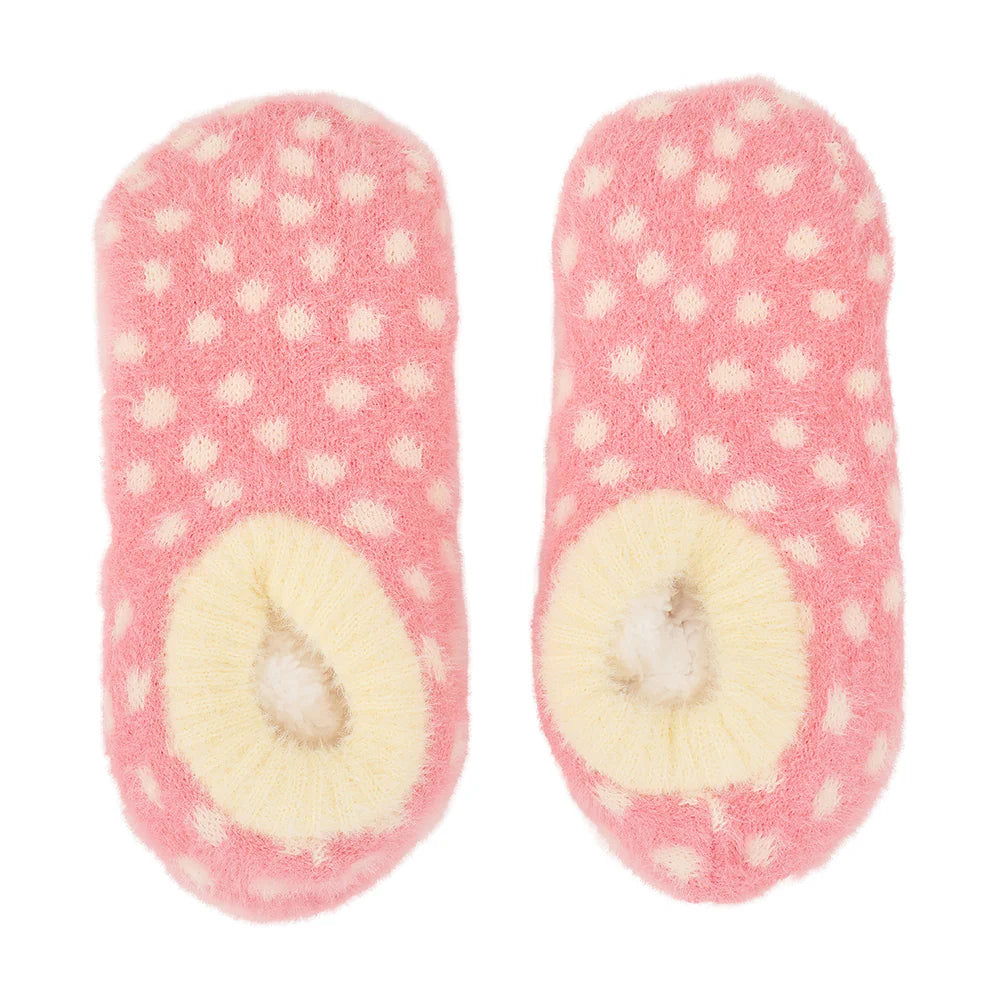 Fuzzy Booties - Meadow Blush Spot