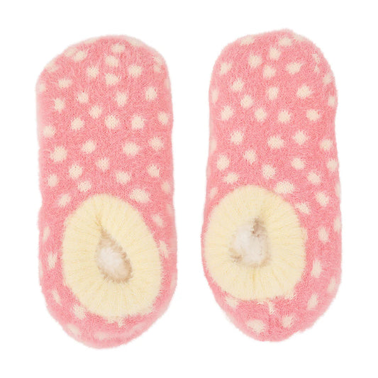 Fuzzy Booties - Meadow Blush Spot