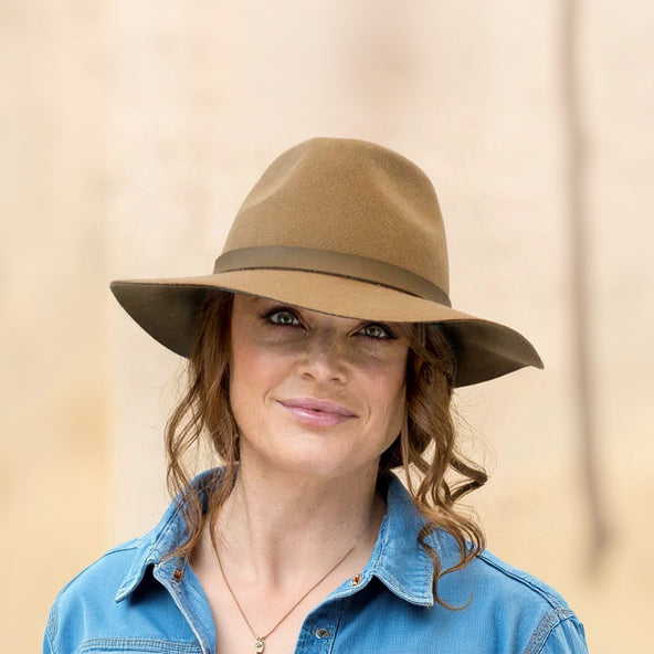 Thredbo Wool Felt Fedora | Camel