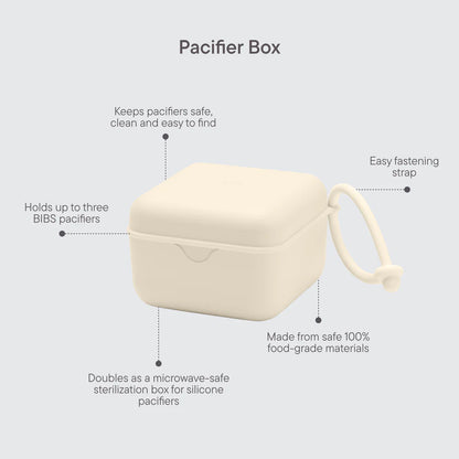 BIBS Pacifier Box - Polka Ivory/Black