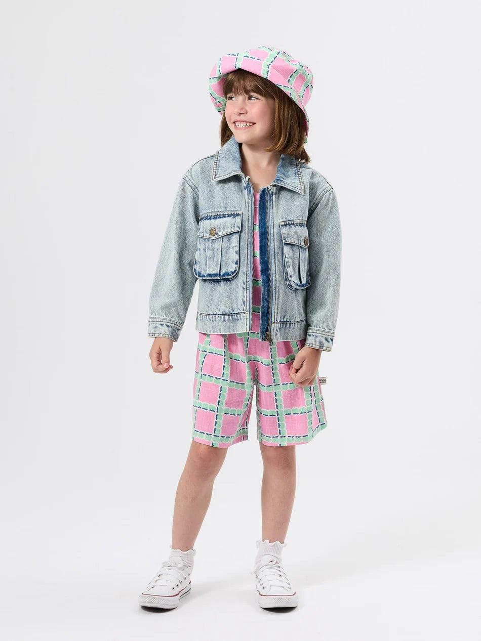 Goldie + Ace Apple Check Jumpsuit