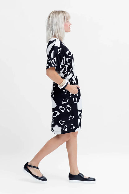 Elk Rava Dress - Papier Print