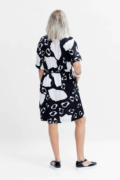 Elk Rava Dress - Papier Print