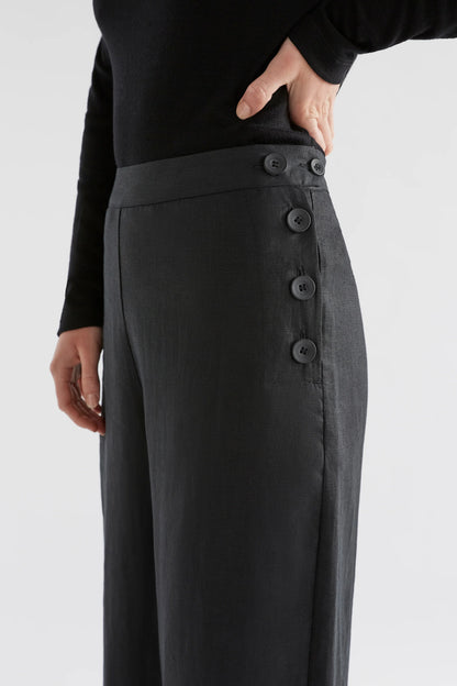 Elk Hersom Linen Pant | Black