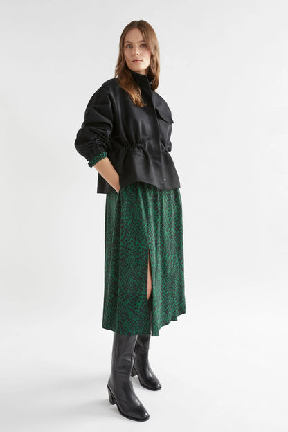 Elk Dega Dress | Green Sinda Print