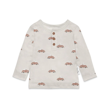 Aster & Oak Classic Car Henley Top