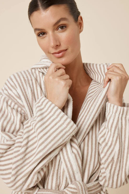 Adriana Terry Towel Robe - Natural
