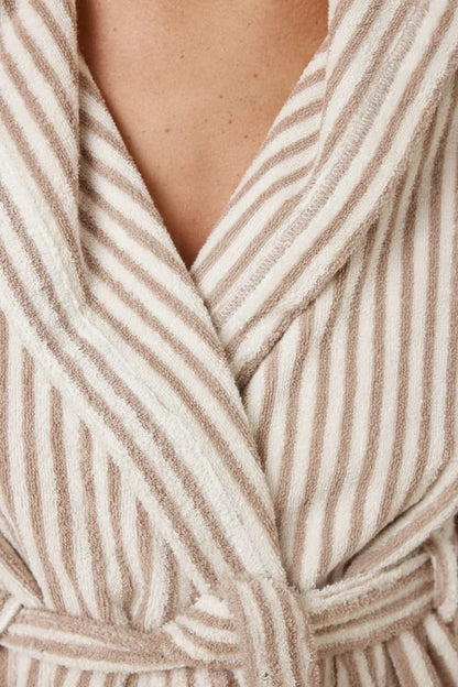 Adriana Terry Towel Robe - Natural