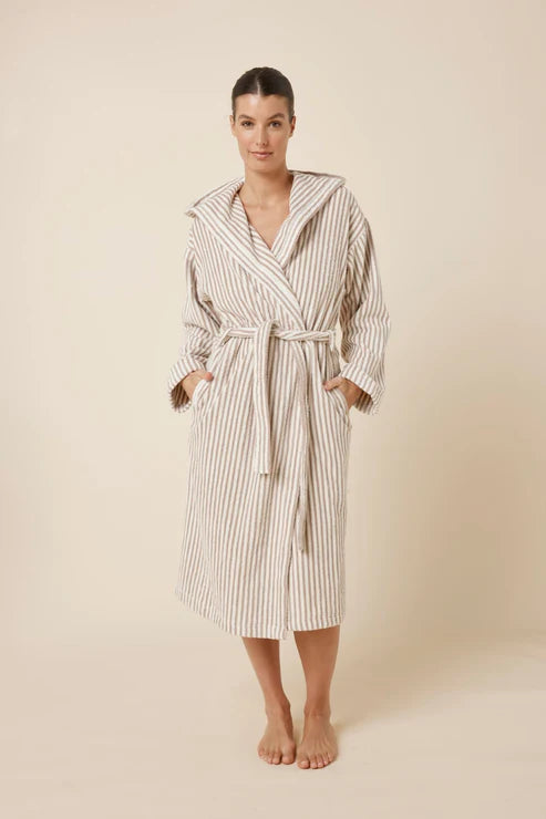 Adriana Terry Towel Robe - Natural