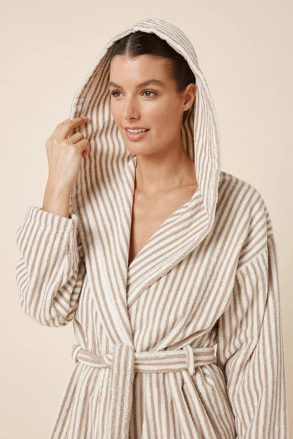 Adriana Terry Towel Robe - Natural