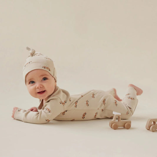 Aster & Oak Classic Car Zip Romper