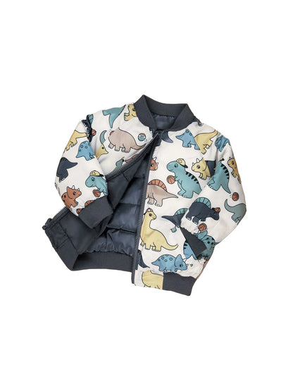 Huxbaby B-Ball Dino Reversible Bomber