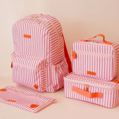 Fox & Fallow Strawberry Stripe Backpack