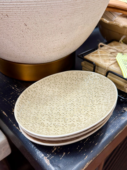 Small Oval Serving Plates- Set of 3