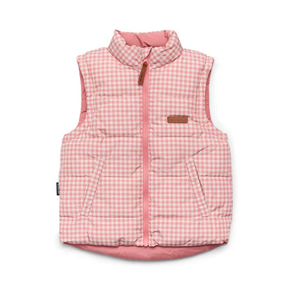 Crywolf Reversible Eco-Vest - Rose Gingham