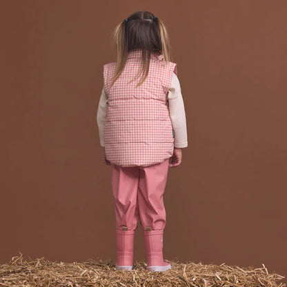 Crywolf Reversible Eco-Vest - Rose Gingham