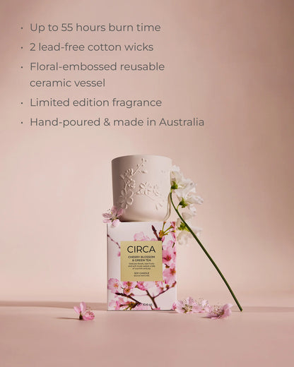Circa Cherry Blossom & Green Tea Candle - 300g