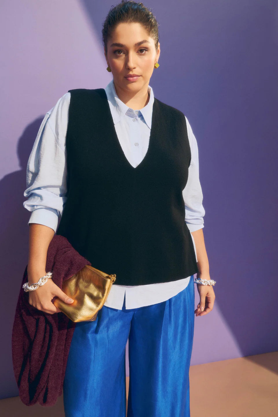 ELK Alin Knit Vest - Black