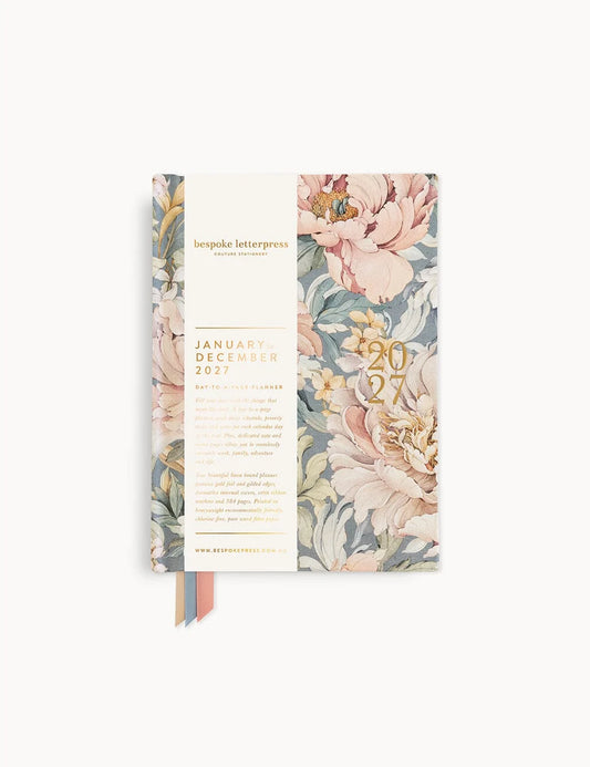 2027 Day to Page Small Planner - Regency Blooms