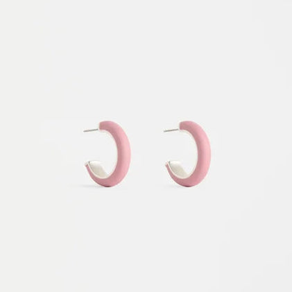 ELK Emal Mini Hoop Earring - Rosewood