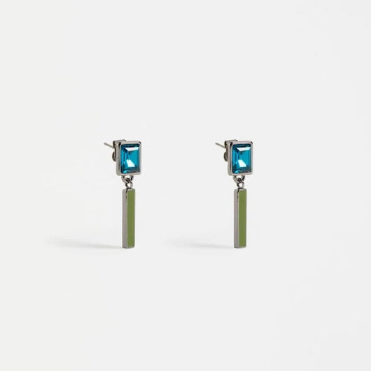 ELK Ival Short Drop Earring - Teal