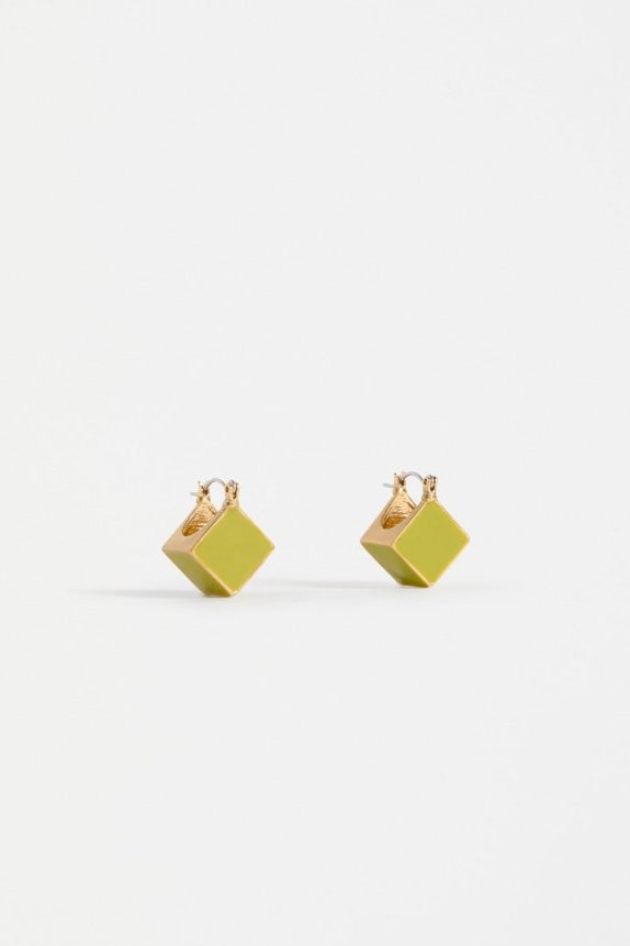 ELK Elta Mini Hoop Earring - Chartreuse